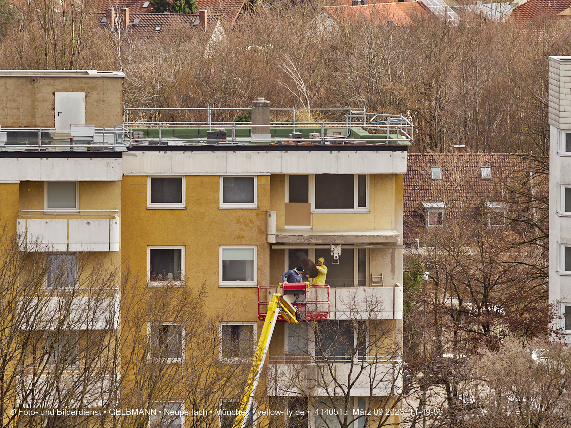 09.03.2023 - Fassadensanierung und Balkonentfernung am Karl-Marx-Ring 57c